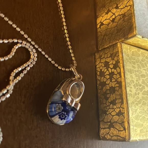 Murano Glass Shoe Necklace - Picture 3 of 3